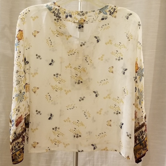 Forever 21 Sheer Boho Floral Crop Top. - Picture 5 of 5